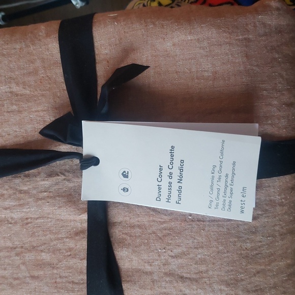 ❤️BUY 2 GET 1 FREE West Elm European Flax Linen Duvet Cover,King/California King - Picture 6 of 8
